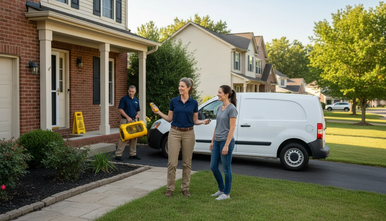 Residential water damage restoration in Northumberland, PA